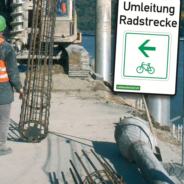 Radweg Umleitung - Foto: Landesbetrieb Mobilität RLP 